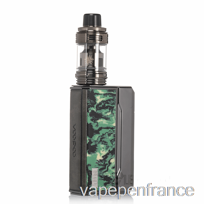 Voopoo Drag 4 177w Kit De Démarrage Gun Metal + Stylo Vape Vert Forêt
